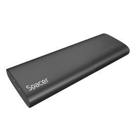  Rack extern SPACER, pentru SSD M.2 PCIe NVMEE, interfata PC USB 3.1 Type C, aluminiu, negru