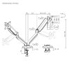 DOUBLE MONITOR ARM SERIOUX MM97-C012E