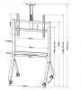 STAND TV MOBIL SERIOUX 213CA-W 55"-100"