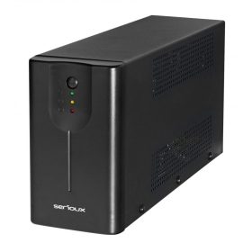   UPS Serioux Line Interactive 1200LI,Led, capacitate 1200VA/720W, 4 prize Schuko , baterie 12 V / 7.0 Ah × 2, timp mediu de functionare 