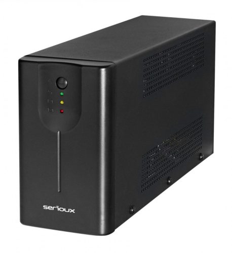 UPS Serioux Line Interactive 1200LI,Led, capacitate 1200VA/720W, 4 prize Schuko , baterie 12 V / 7.0 Ah × 2, timp mediu de functionare 