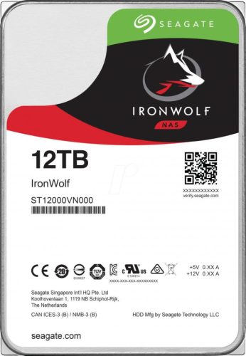 HDD NAS Seagate IronWolf, 12TB, 7200 RPM, 256MB, SATA III