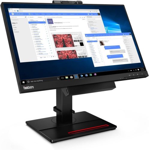 Lenovo ThinkCentre Tiny-in-One 24 Gen 4 Touch 23.8" POS FHD Monitor cu Webcam si Stand