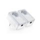 TP-Link Kit POWERLINE, HomePlug AV, 500Mbps, Ultra Compact Size ,PassThrough, Green Powerline, Plug and Play, 2 bucati TL-PA4010P