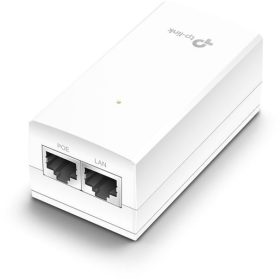   "24V Passive PoE Injector Adapter PORT: 1× Gigabit PoE Port, 1× Gigabit Non-PoE Port SPEC: Data and Power Carried over The Same Cable, 