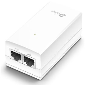   "48V Passive PoE Injector Adapter PORT: 1× Gigabit PoE Port, 1× Gigabit Non-PoE Port SPEC: Data and Power Carried over The Same Cable, 