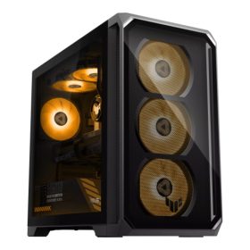   Desktop Gaming ASUS TM700TZ cu procesor AMD AMD Ryzen 7 8700F pana la 5.0 GHz, 32 GB DDR5, 1TB SSD, RTX 5060 Ti, Fara OS, Gri, 3 ani Ga