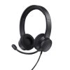 Casti Trust Ayda USB-ENC, negru