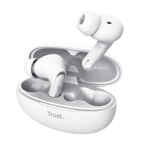Casti Trust Yavi earbuds BT, alb