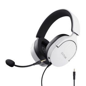 Casti Trust cu fir GXT 489W Fayzo, alb