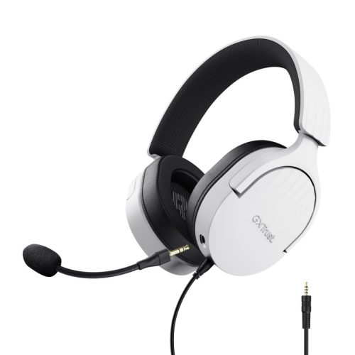 Casti Trust cu fir GXT 489W Fayzo, alb