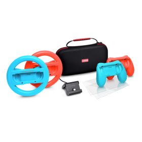   Pachet accesorii Trust pentru conosola Nintendo Switch, pachetul contine: husa de transport, 2 x prinderi Joy-Con, 2 x volan, sticla se