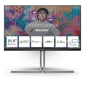   Monitor Consumer AOC U32U3CV, 31.5", 3840 x 2160 pixeli, Black, 3 ani Garantie