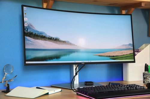 Monitor Commercial Dell U3824DW, 38", 3840 x 1600 pixeli, Black, Silver, 3 ani Garantie
