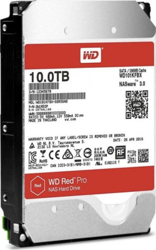 HDD NAS WD Red Pro, 10 TB, 7200 RPM, 256 MB, SATA III