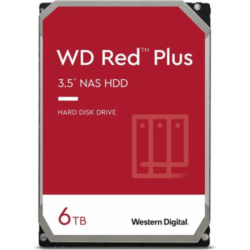 HDD NAS WD Red Plus WD60EFPX, 6TB, 5400 RPM, 256MB, SATA III