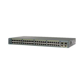   Cisco Catalyst Switch 2960-48PST Layer 2 - 48 x 10/100 PoE Ports - 2 x 1000BT - 2 x SFP - LAN Base Image - Managed
