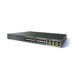   Cisco Switch WS-C2960G-24TC-L, 24×10/100/1000, 4 T/SFP LAN Base Image, Layer 2