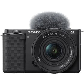   Aparat foto Mirrorless Sony Alpha ZV-E10, 24.2MP, 4K, Negru + Obiectiv 16-50mm mk2