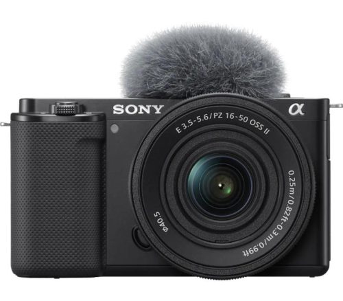 Aparat foto Mirrorless Sony Alpha ZV-E10, 24.2MP, 4K, Negru + Obiectiv 16-50mm mk2