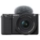 Aparat foto Mirrorless Sony Alpha ZV-E10, 24.2MP, 4K, Negru + Obiectiv 16-50mm mk2